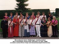 t20.15 - Feuerwehrfest-1985 - Ehrendamen mit Ehrenleutnant